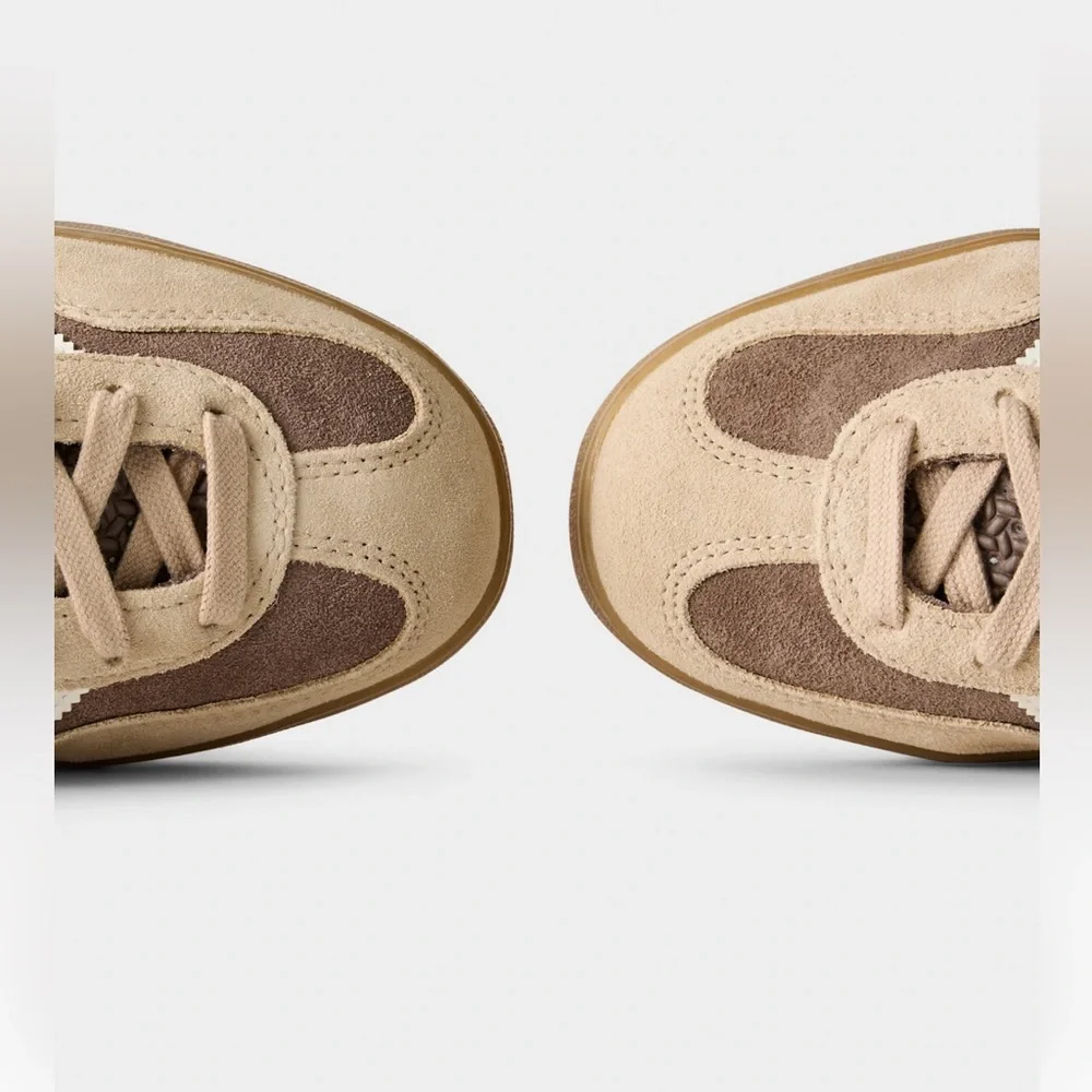 adidas Samba Brown Suede Sneakers with White Stripes - Picture 6 of 6